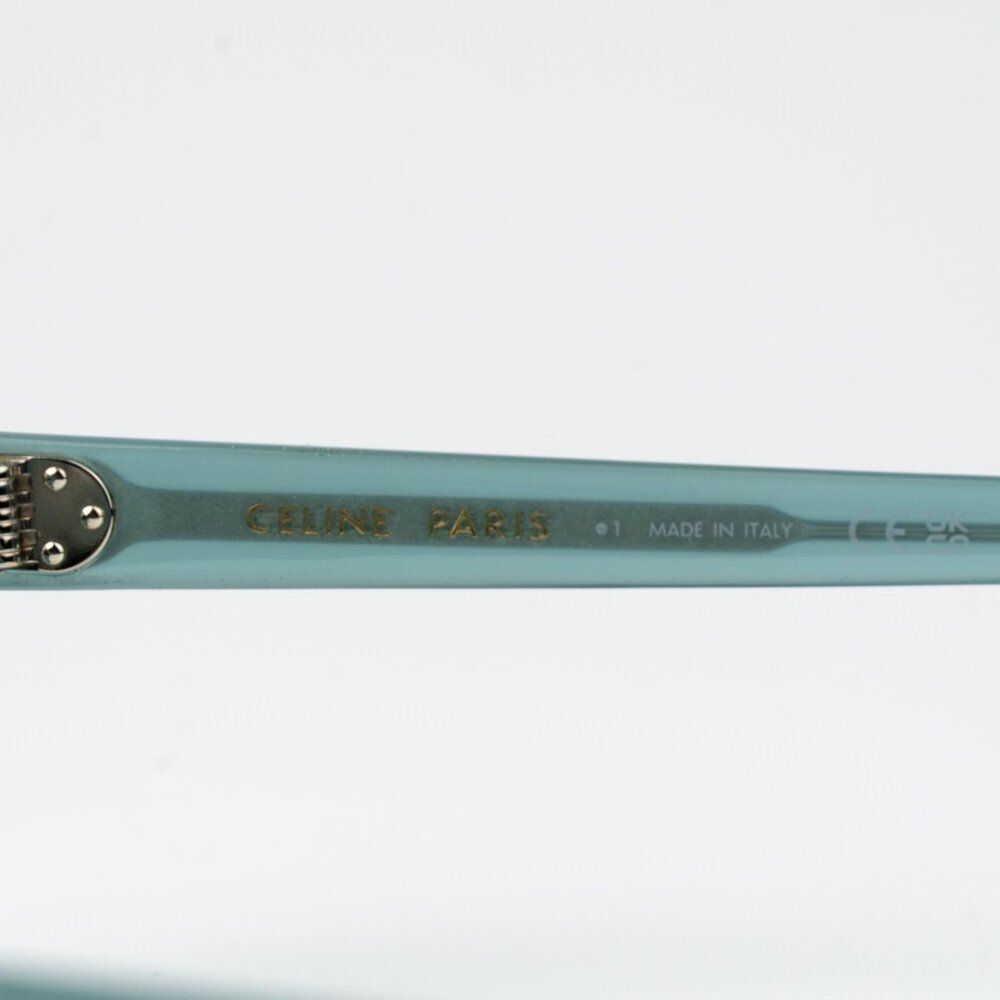 Celine 3 DOTS Men Sunglasses Lime Green Transparent Square CL40233I 93N - Picture 7 of 10